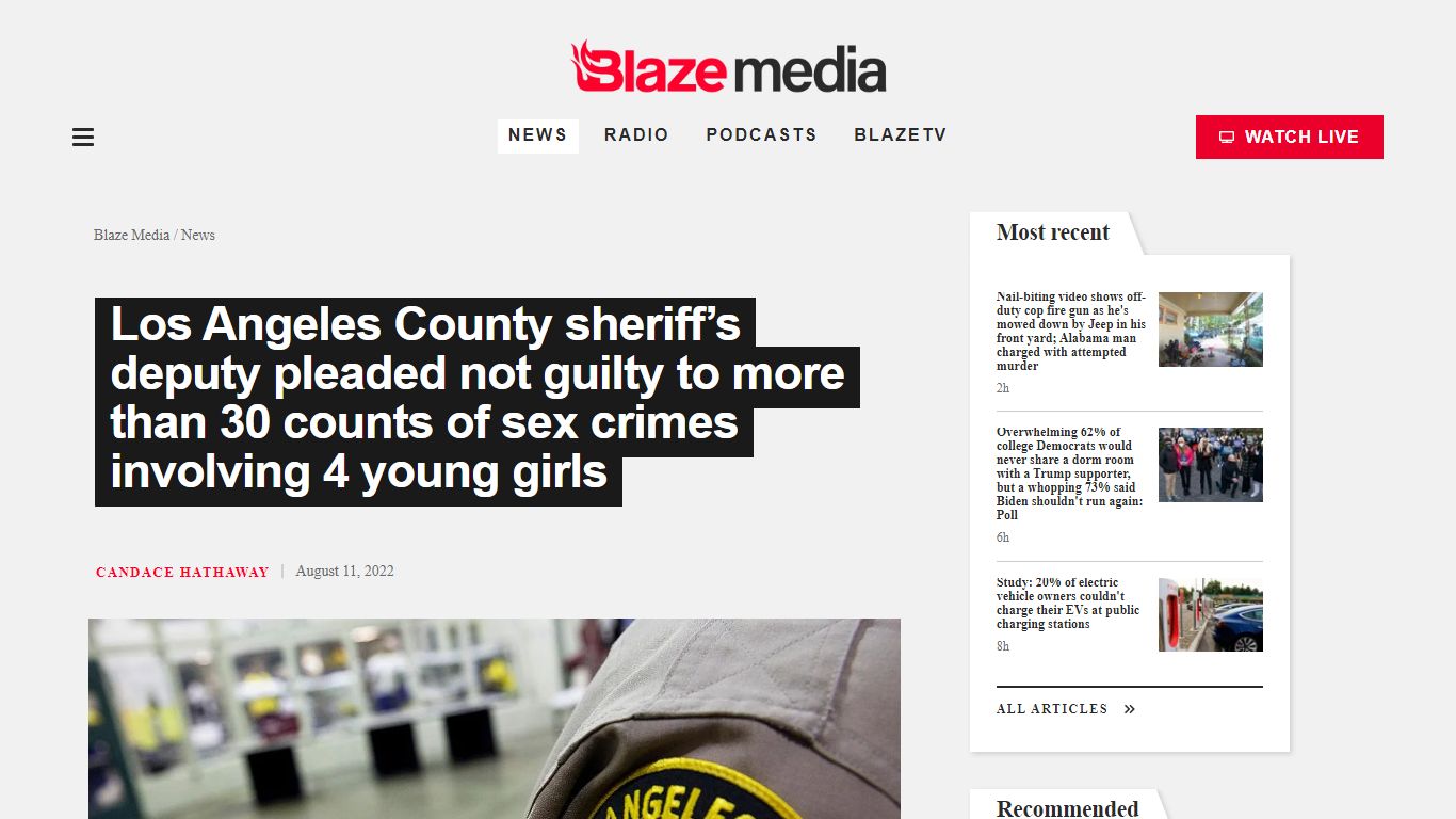 Los Angeles County sheriff’s deputy pleaded not guilty to more than 30 ...